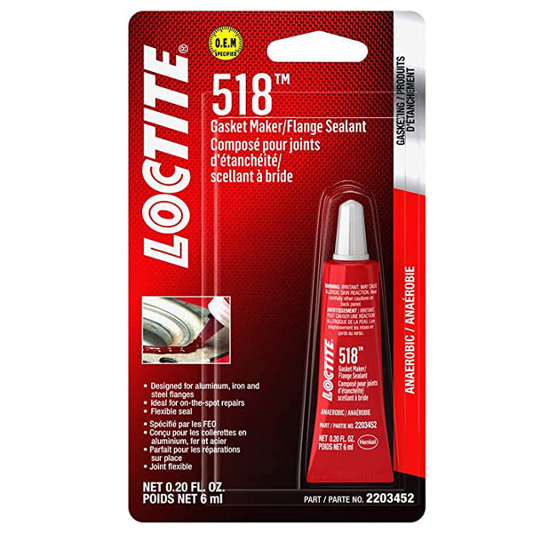 Loctite 518 Gasket Maker Sealant (20 oz, 6ml)