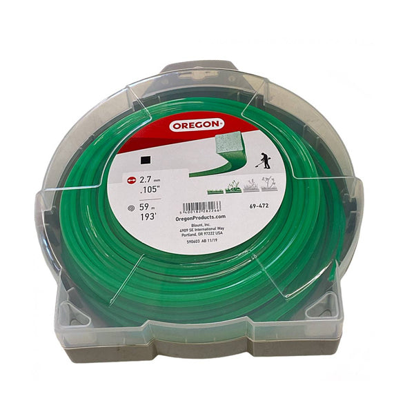 Oregon Square Gator Trimmer Line 2.7mm (0.105") 59 Meter Roll
