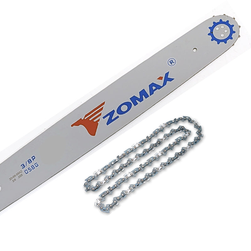 12" Zomax Bar and E&S Semi Chisel Chain for ZM3500, ZM4000, ZM4010, ZMC3501