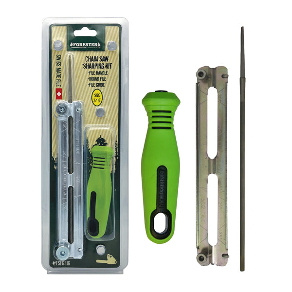 Forester File & Guide Set - 3/16" (Swiss made file)