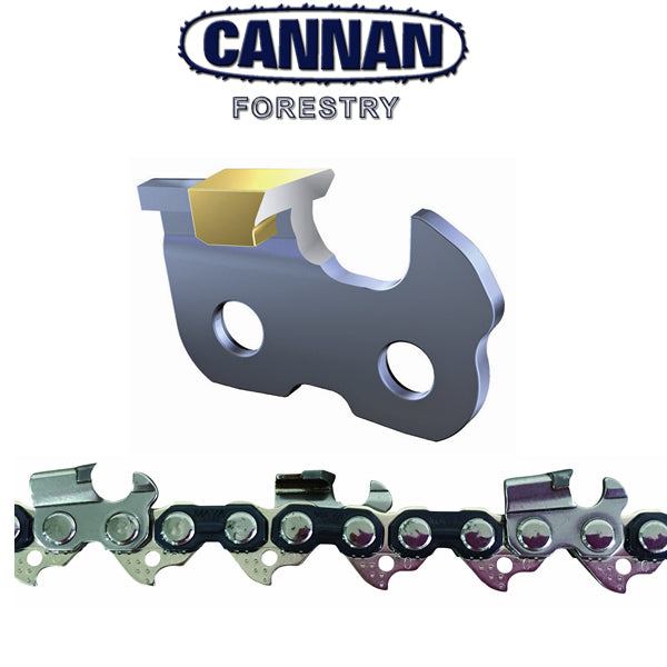 Cannan / Maya 3/8" Low Profile 0.043" Tungsten Saw Chain - 16" Loop (55 links)