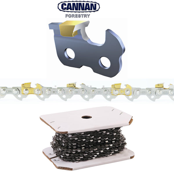 Cannan 3/8", 0.063" Tungsten Carbide Chain - 25ft Roll