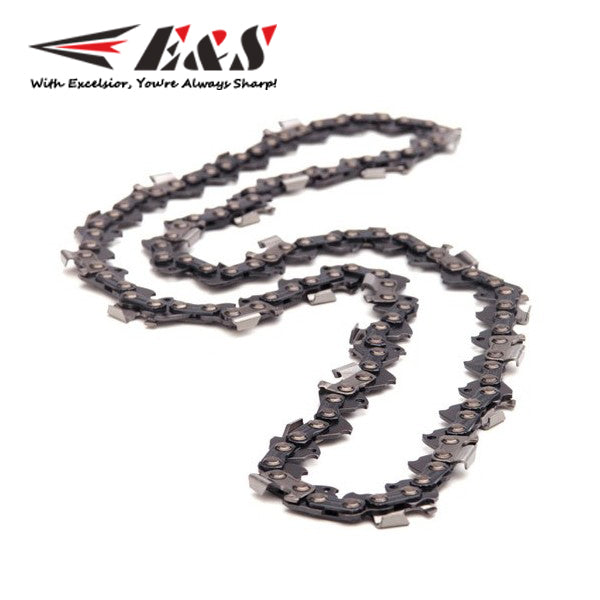 E & S 3/8" 0.063" Semi Chisel Chain - 28" Loop (92 links)