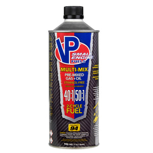 VP Racing Multi Mix 40:1 / 50:1 2-Cycle Fuel - 1 Quart (946 ml)
