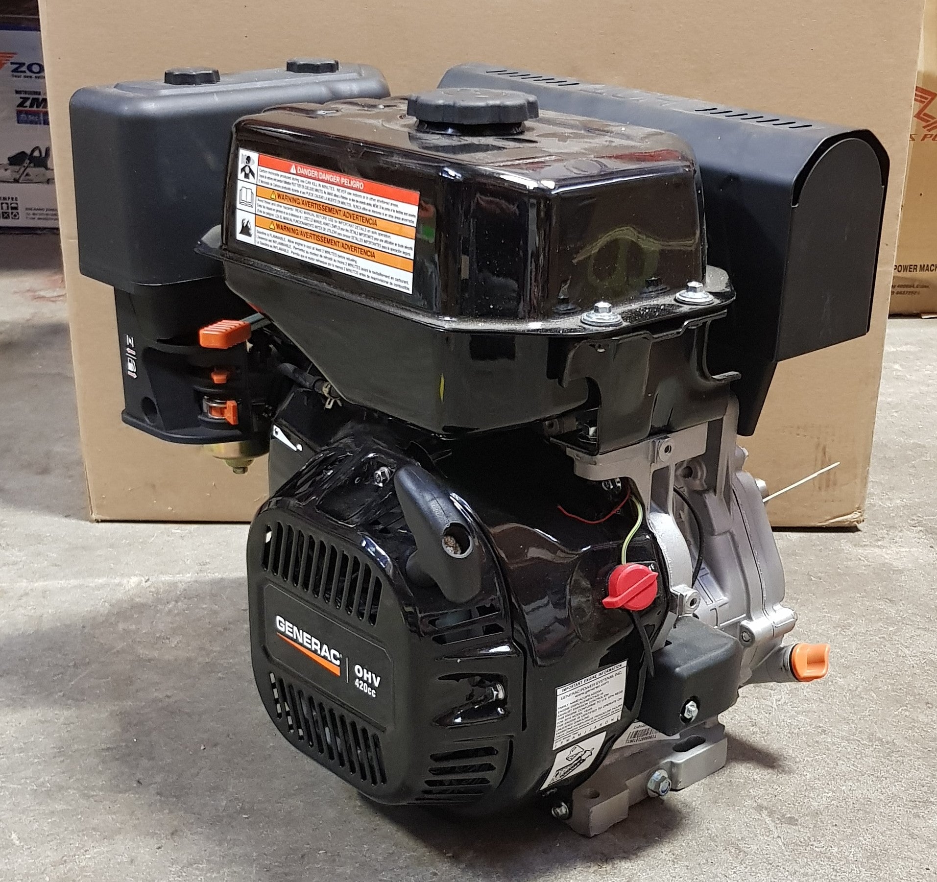 Generac 14HP Horizontal Shaft, Manual Start, 420cc Engine
