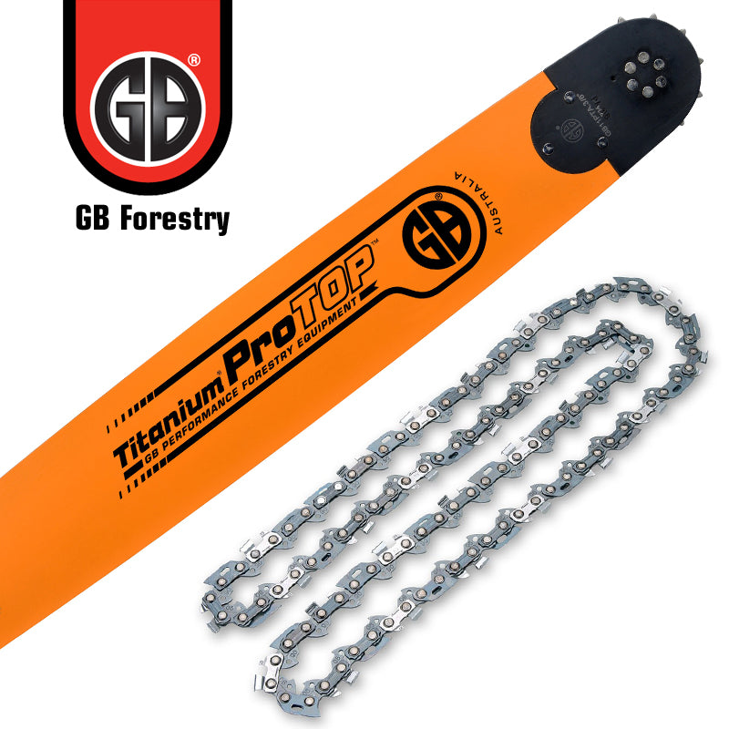 30" GB Titanium Bar & Chain Set for Dolmar - Oregon Full Chisel Chain