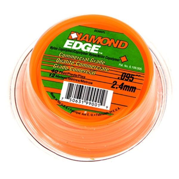 Diamond Edge 0.130" (3.3mm) Nylon Trimmer Line - 7m Roll
