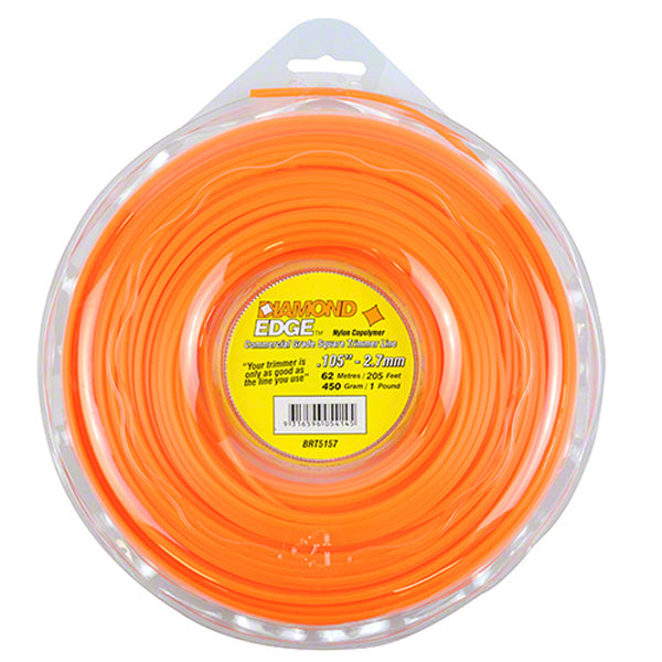 Diamond Edge 0.105" (2.7mm) Nylon Trimmer Line - 30m Roll