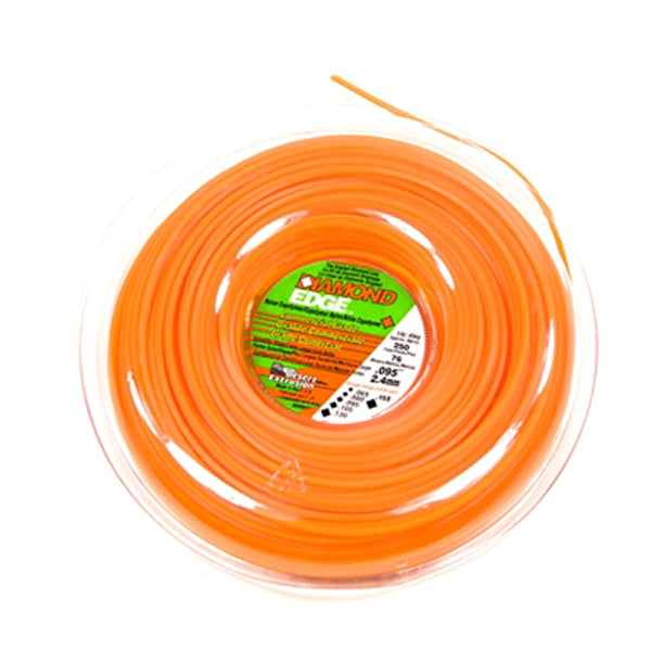 Diamond Edge 0.095" (2.4mm) Nylon Trimmer Line - 76m Roll