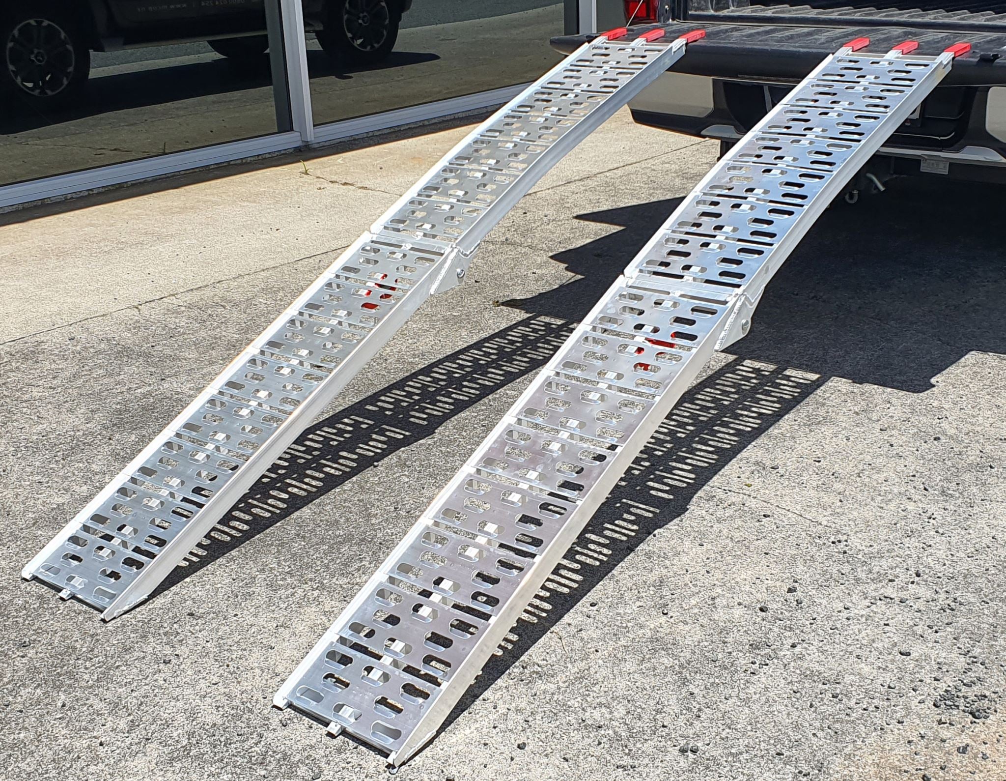 Set of 2.26M Aluminum Folding Ramps (set of two ramps)