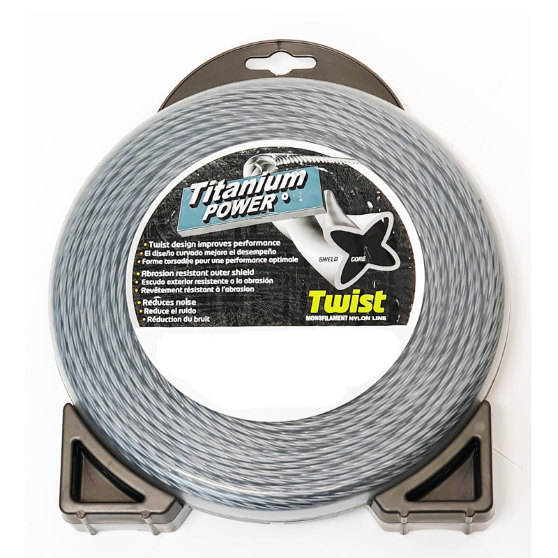 Titanium Power Trimmer Line - 1 lb / 0.095" Silent Twist (230')