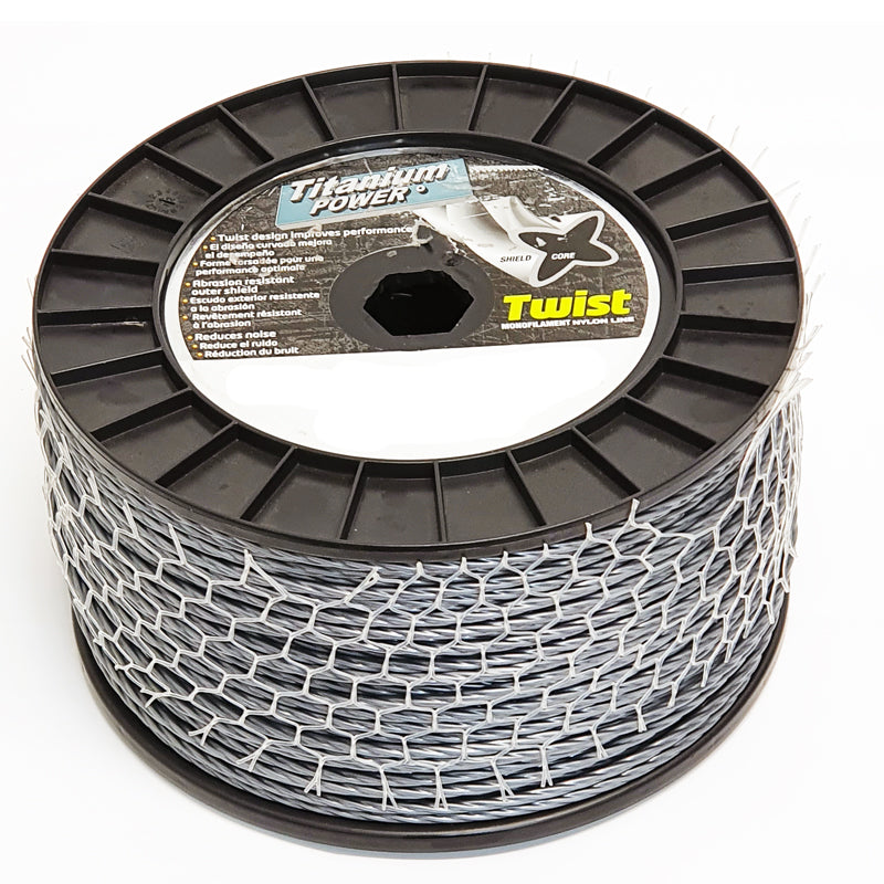 Titanium Power Trimmer Line - 3 lb / 0.095" Silent Twist (1040')