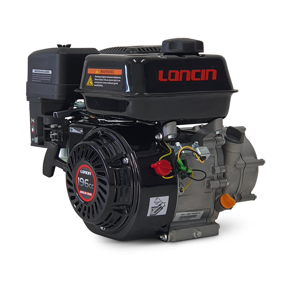 Loncin 6.5 HP Engine, 2:1 Reduction + Clutch