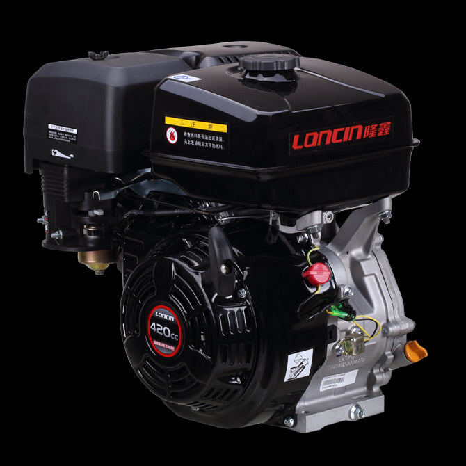 Loncin 14HP 420cc Electric Start Engine 1" (25.4mm) Horizontal Shaft