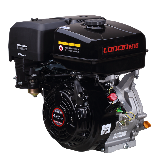 Loncin 14HP 420cc Electric Start Engine 1" (25.4mm) Horizontal Shaft