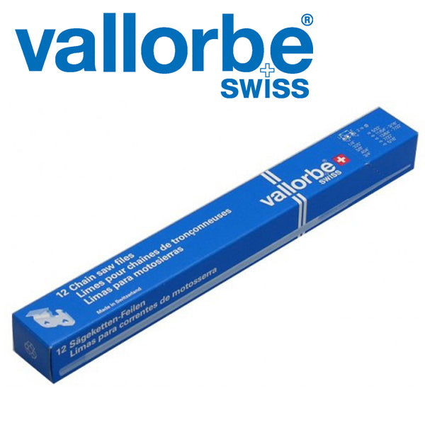 3/16" (4.8mm) Vallorbe Files, Dozen Box