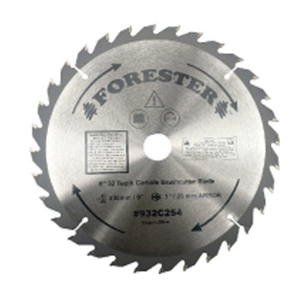 32 Tooth Tungsten Carbide Scrub Cutter Blade 225mm (9"), 25.4mm (1") Bore