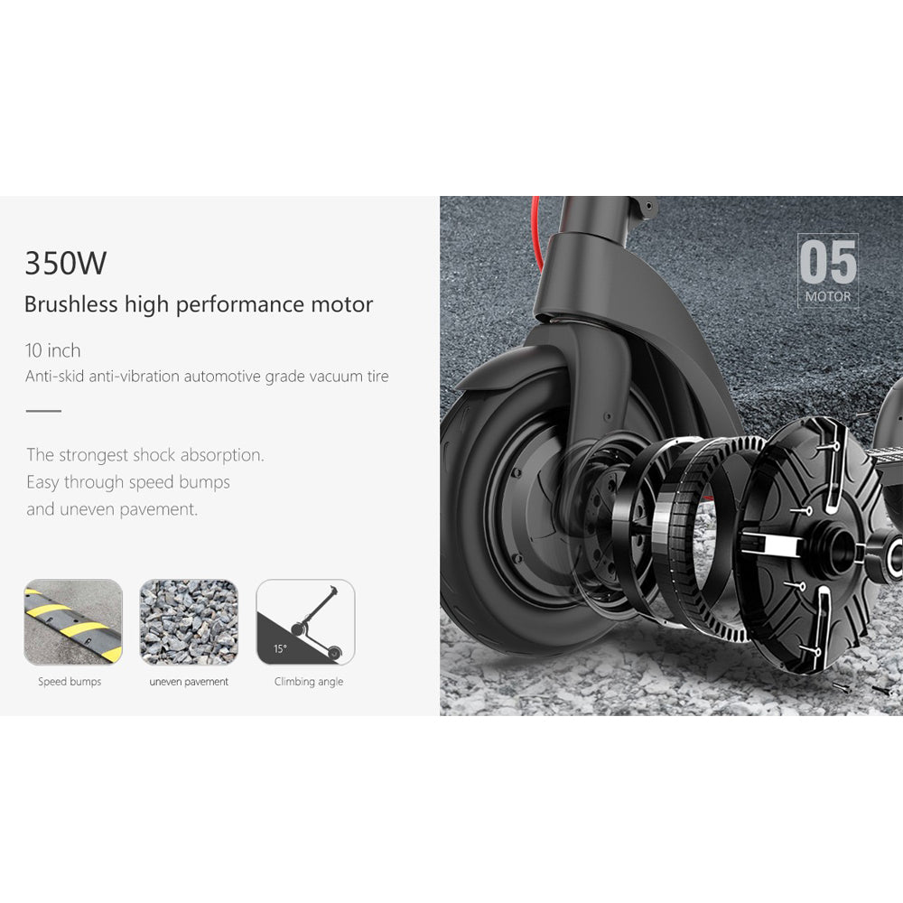 KIXIN X8 E-Scooter 36 Volt Long Range 10 A/hour 350 Watt