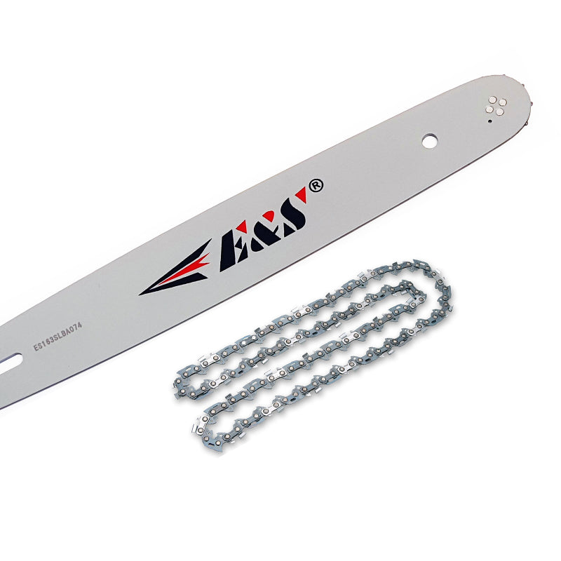 18" E&S Bar & Semi Chisel Chain for Husqvarna 345, 445, 550XP