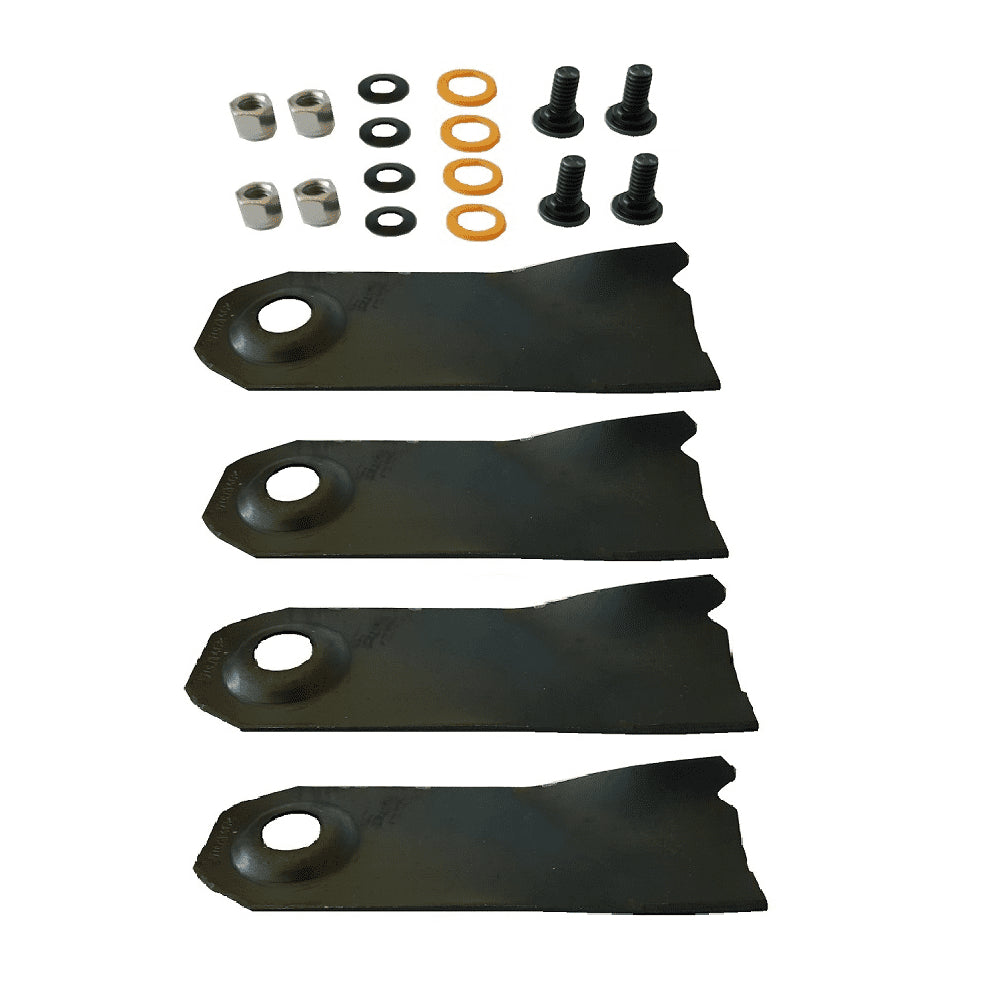 Victa 19" Blade & Bolt Set for Bronco, Mustang (4 pack)