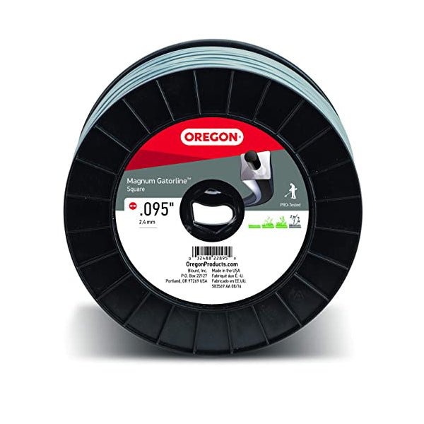 Oregon Magnum Square Gator Trimmer Line 2.4mm (0.095") 209 Meter Roll