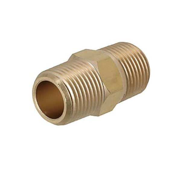 3/8" NPT Male - Male Straight Nipple Fitting