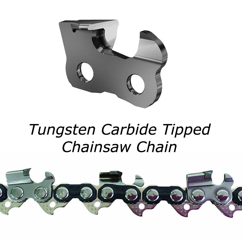 3/8" 0.058" Tungsten Carbide Saw Chain - 24" Loop (84 links)