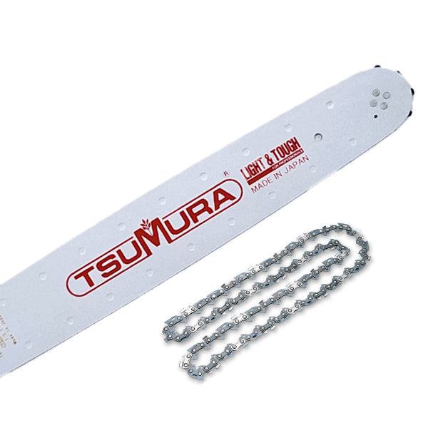 16" Tsumura Bar & Tungsten Tipped Chain for Husqvarna, Echo, Shindaiwa 3/8" LP