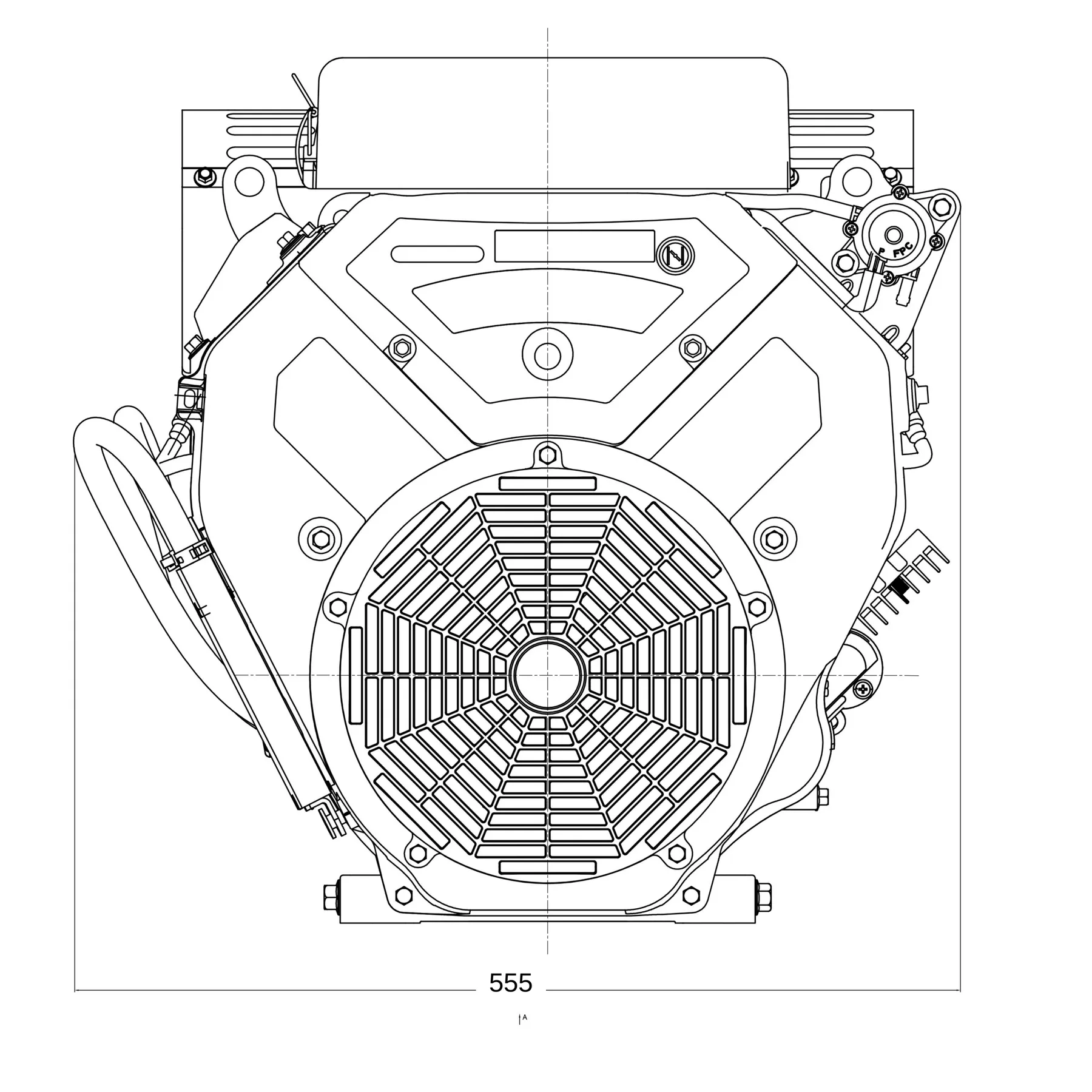 Loncin 35HP, 999cc, V Twin Engine