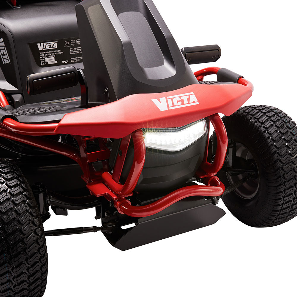 Victa E-Ride On, 38" Mowing Deck, 51.2V Lithium Ion Battery System