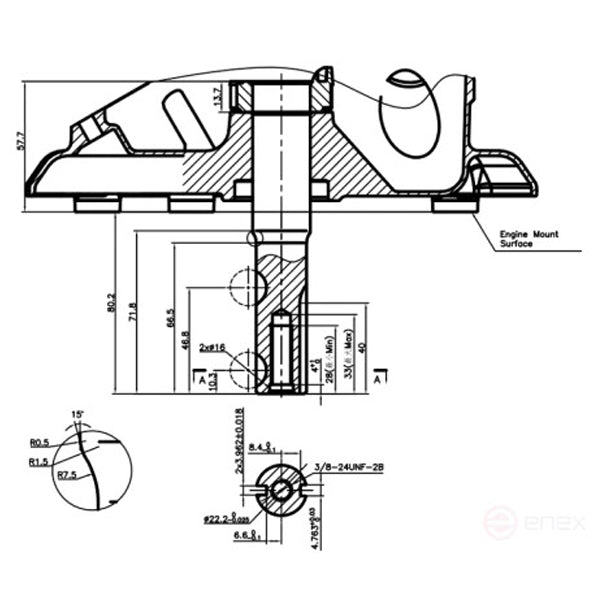 Loncin 5.0 HP 166cc Vertical Shaft Engine 7/8" Shaft (LC1P65FE-2)