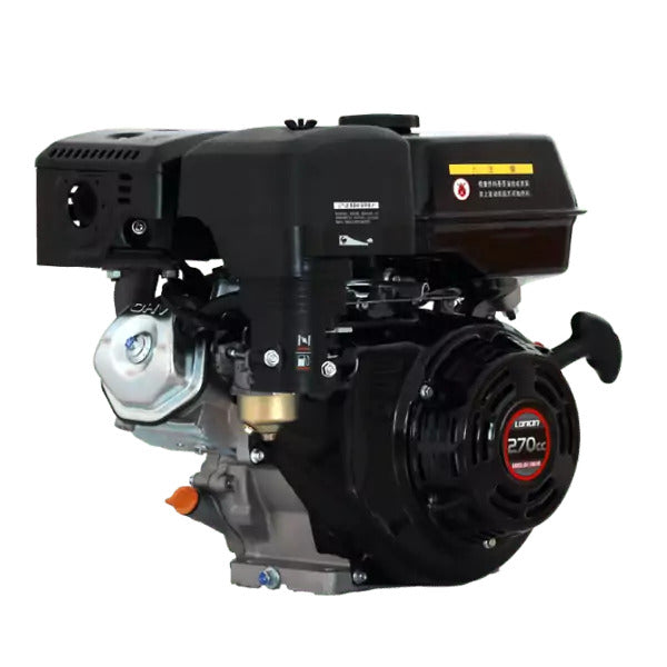Loncin G270F Engine, 9.0HP, 1" (25.4mm) Shaft, Manual Start