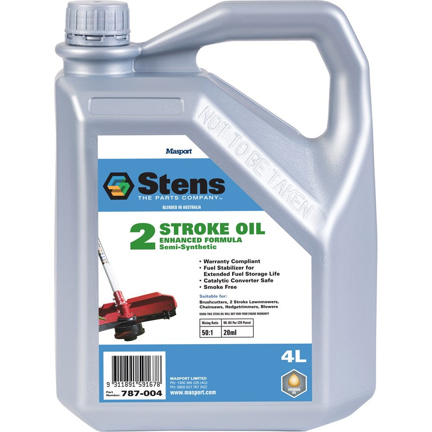 Stens 2-Stroke Oil - 4 Litre Bottle (JASO FD Rated)